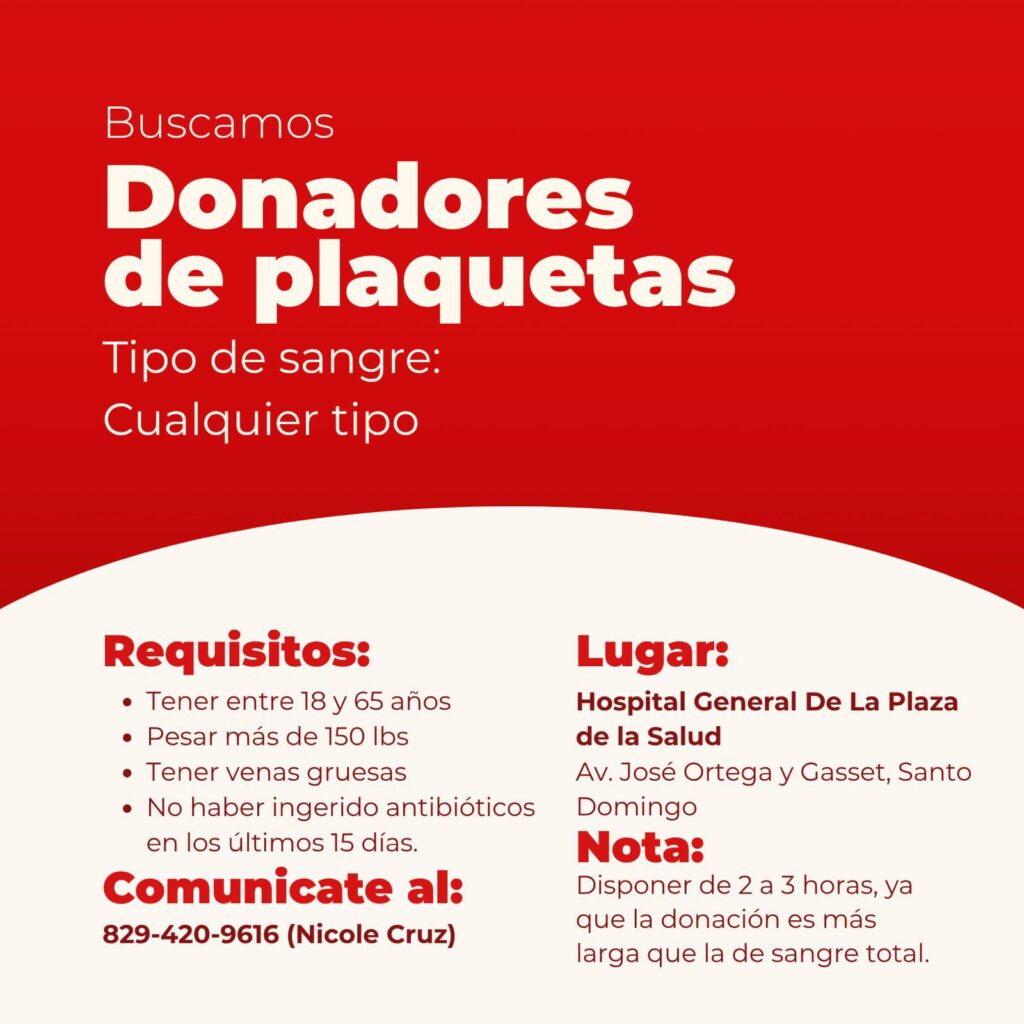 BUSCAN DONANTES DE SANGRE